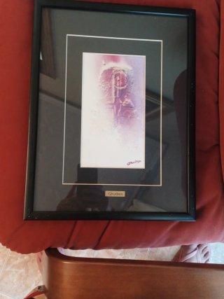 Grabado Quiles Morado y Negro