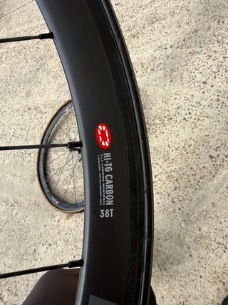 Ruedas carbono zapata tubular