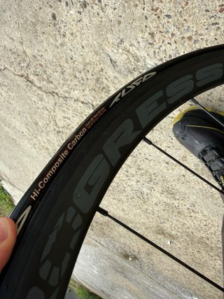 Ruedas carbono zapata tubular