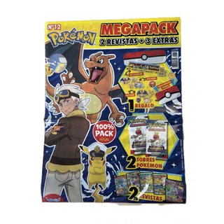 Revista Pokémon Megapack N°12 (Incluye 2 Sobres)