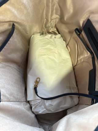 Bolso Michael Kors Tachuelas Azul Dorado