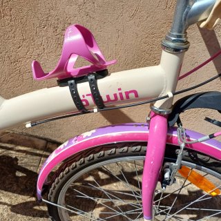 Bicicleta infantil rosa y morada
