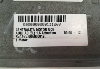 Centralita motor uce 06a906019 audi a3 (8l) 131268