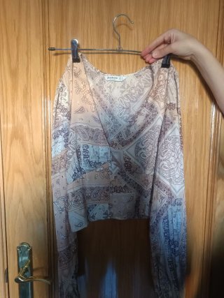 Blusa Stradivarius Estampada Étnica.