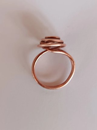 Anillo artesanal cobre ajustable