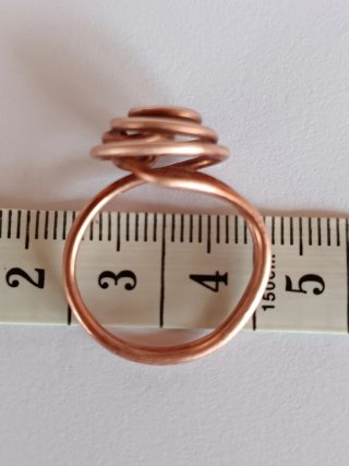 Anillo artesanal cobre ajustable