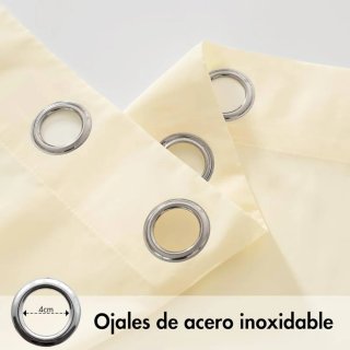 2 piezas Cortinas Interiores Exteriores 225x132