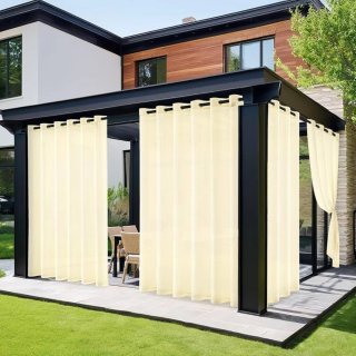 2 piezas Cortinas Interiores Exteriores 225x132