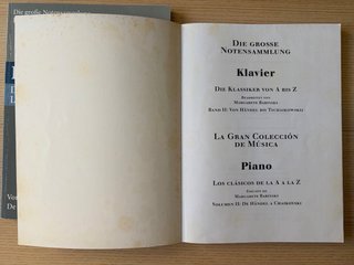 Partituras Klavier/Piano: Clásicos A-Z (Vol. 1 y 2