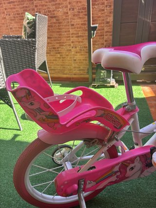 Bicicleta Unicornio Rosa per Bambina 16 Pollici