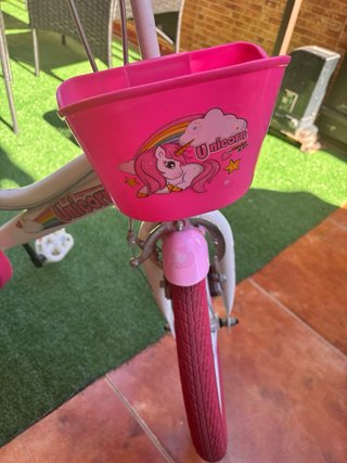 Bicicleta Unicornio Rosa per Bambina 16 Pollici