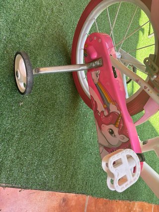 Bicicleta Unicornio Rosa per Bambina 16 Pollici