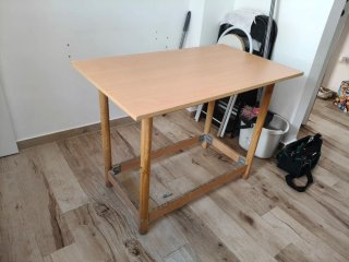 Mesa camilla 100x60 con cristal