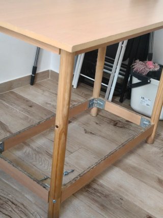 Mesa camilla 100x60 con cristal