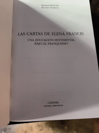 Las cartas de Elena Francis.