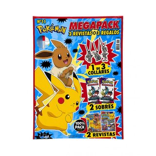 Revista Pokémon Megapack N°11 (Incluye 2 Sobres)