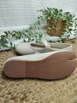 Merceditas Tabi Beige 36 nuevas
