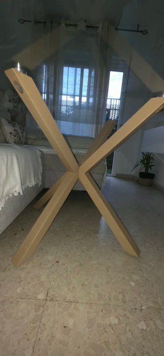 Mesa redonda cristal templado 120cm