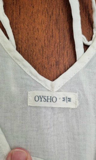 Camisón corto bordado Oysho T.M