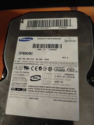 3 Discos Duros 80GB IDE Samsung + WD