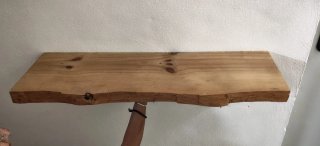 Estante rústico madera y metal
