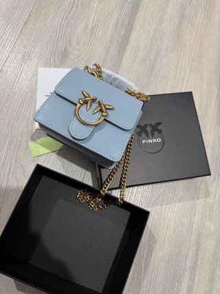 Pinko Love Bag Azzurro Oro