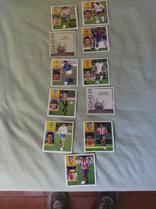 11 Cromos Liga 92/93