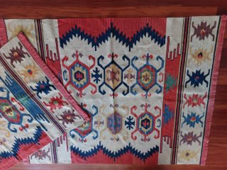 Lote di 2 Tappeti Kilim 150x80 e 160x120