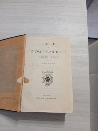 Prose di Giosuè Carducci
