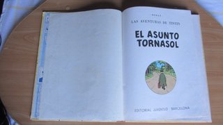 TINTÍN EL ASUNTO TORNASOL - LOMO TELA