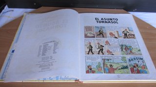 TINTÍN EL ASUNTO TORNASOL - LOMO TELA