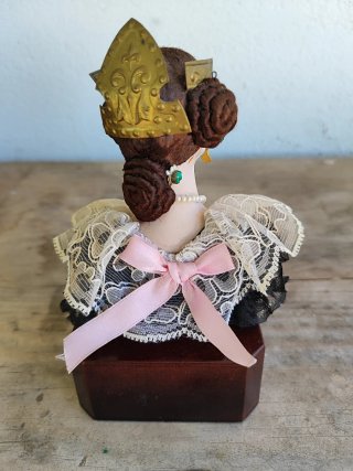 Busto Fallera Valencia Cerámica Vintage