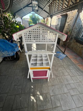 Carrito de eventos artesanal