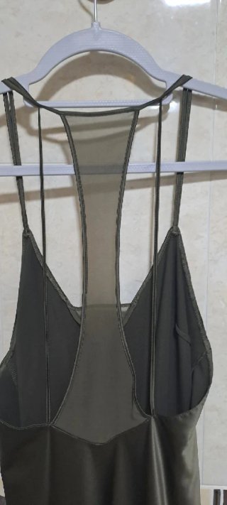 Camisón lencero verde oliva