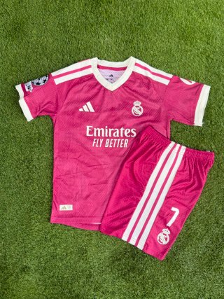 Conjunto Real Madrid Infantil Rosa
