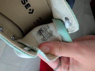 Converse Verde Claro Plataforma Talla 37.5