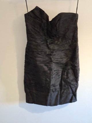 Vestido fiesta palabra de honor nido abeja