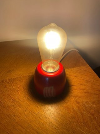 ILESA LAMPADA DA TAVOLO VINTAGE APPLIQUE SPACE AGE