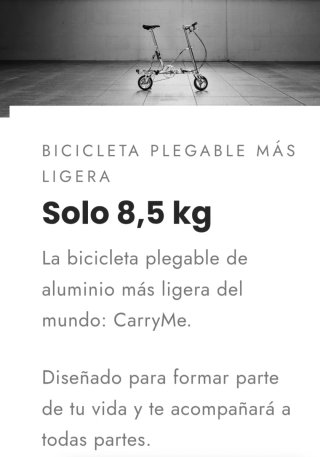 Bicicleta Plegable Pacific Carry Me