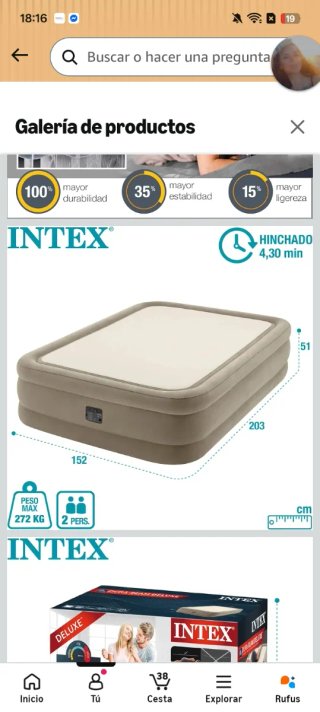 Colchón Hinchable Intex
