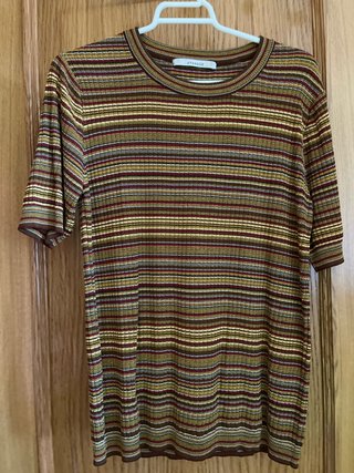 Camiseta Uterqüe rayas multicolor