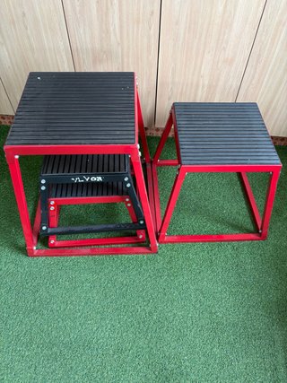 Cajones Pliométricos Rojos (Set) 60/45/30cm