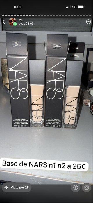 Base NARS Natural Radiant Longwear Foundation