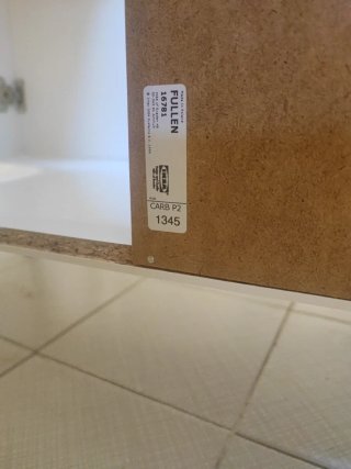 Mueble de baño lavabo Ikea Fullen blanco