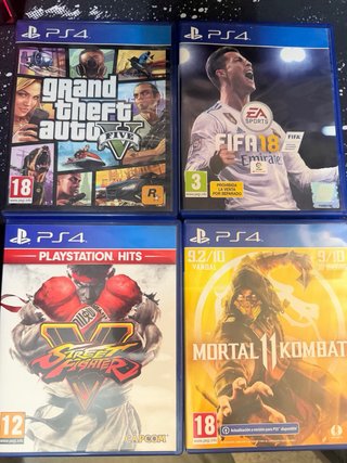 PS4 Slim 1TB con 5 juegos y maletín 100€