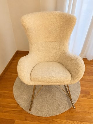 Mecedora Borreguillo Westwing Beige