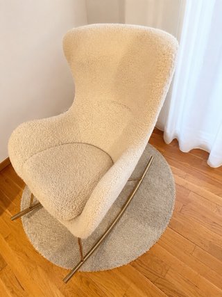 Mecedora Borreguillo Westwing Beige