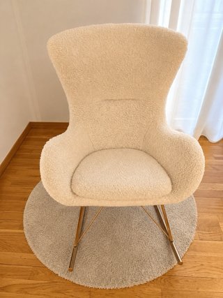 Mecedora Borreguillo Westwing Beige