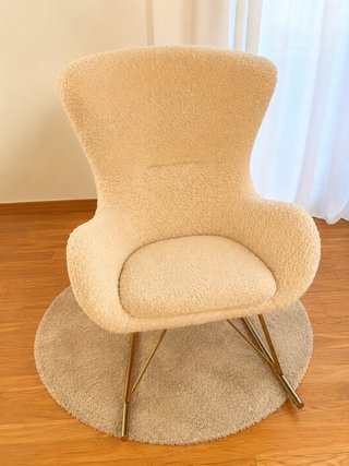 Mecedora Borreguillo Westwing Beige