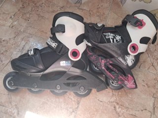 Patines en línea niña Oxelo Talla 32-34 con bolsa